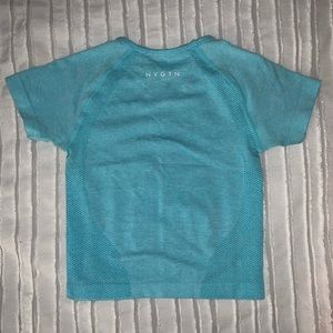 NVGTN Cyan Seamless Short-Sleeve Crop